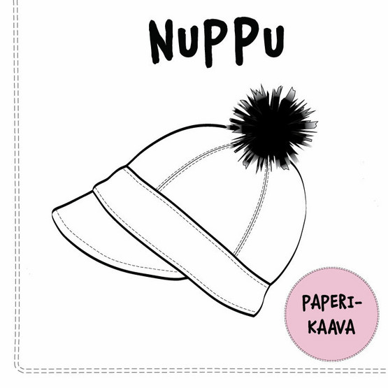 Paperikaava, Nuppu lippalakki 50-62 cm