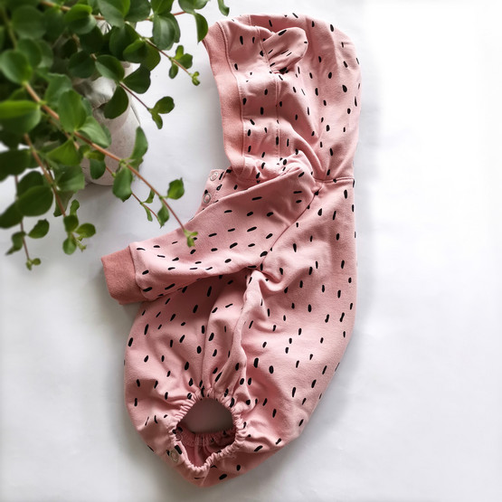 PDF-kaava, Metsän väki hupullinen romper, 56-98 cm