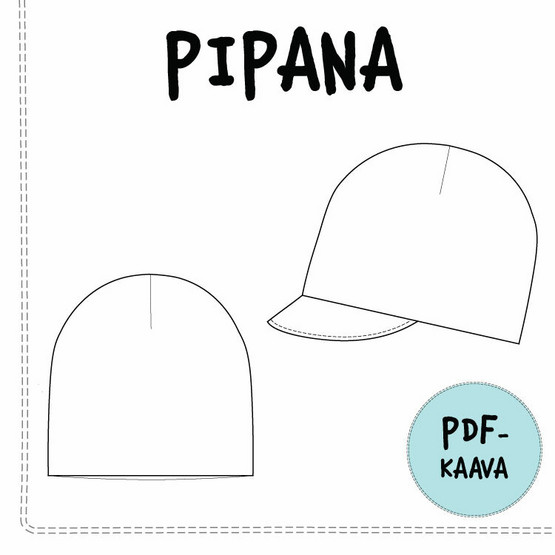 PDF-kaava, Pipana pipo ja lippapipo 40-59cm
