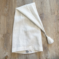 Pellava tonttulakki, White