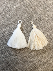 Pellava tonttulakki, White