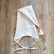 Pellava tonttulakki bonnet, White