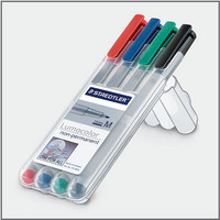 Staedtler Lumocolor 315 huopakynä 1mm vesiliukoinen värilajitelma, 1 kpl=4 kynää
