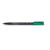 Staedtler Lumocolor 318 huopakynä 0,6mm permanent vihreä 10kpl