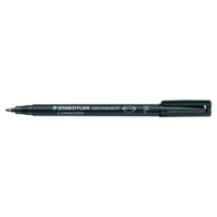 Staedtler Lumocolor 318 huopakynä 0,6mm permanent musta 10kpl ltk