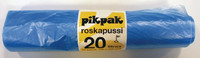 Roskapussi 20 l 42x50cm 50/rulla sininen