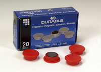 Magneetti 475203 21mm punainen, 1 kpl=20 magneettia