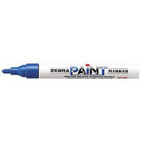 Maalikynä Zebra Paint Marker 2 mm sininen 10kpl