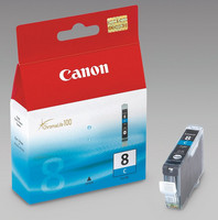 Canon CLI-8C Mustesuihkupatruuna cyan