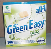 Konetiskitabletteja Green Easy tabs 100/kappaletta