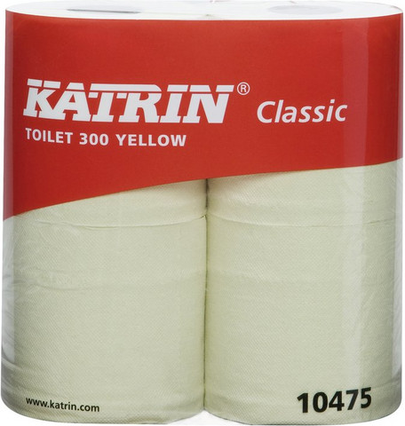 Wc-paperi  Katrin ClassicToilet 2-kertainen keltainen