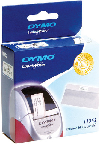 Dymo S0722520 LW palautusosoitetarra 54 x 25mm, 1 kpl=500 tarraa