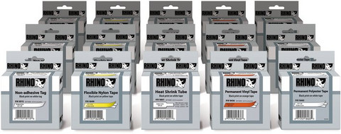 Dymo Rhino 18488 nylon teippi 12 mm valkoinen