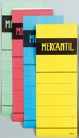 Mercantil mappietiketti 70mm, keltainen