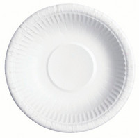 Kartonkilautanen syvä valkoinen 20 cm 50/paketti