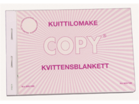Kuittilomake  A6 vaaka/100 su/ru/eng