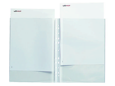 Kaksoistasku A4 PVC (2XA4)/10kpl/Pss