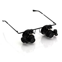 Luuppilasit Led-valolla 20x suurennos