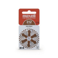 Maxell 312 PR41 kuulokojeparisto 1.45V, 1 kpl=6 paristoa