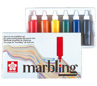 MARBLING INK 6X12ML MARMORIVÄRILAJITELMA