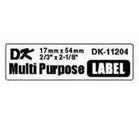 BROTHER DK-11204 TARRA 17X54MM/400KPL