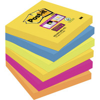 Post-it Super Sticky viestilappu Rio 76x76mm, 1 kpl=6 nidettä