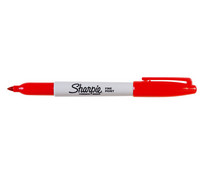 SHARPIE MARKER FINE 1,0MM PUNAINEN 12KPL