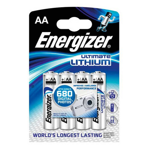Energizer LITIUM AA/LR6 Paristo 4 kpl