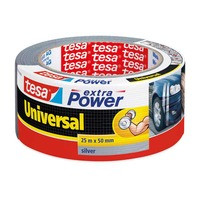 Tesa Extra Pwr yleisteippi, 50mm x 25m, hopea