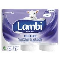 Lambi 94869 Deluxe wc-paperi valkoinen