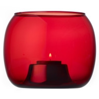 Iittala Kaasa kynttilälyhty 141x115mm karpalo