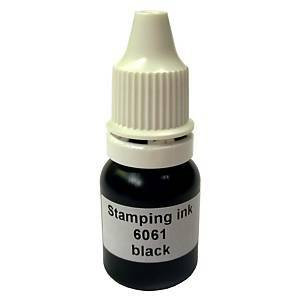 Leimasinväri 10ml musta arkistokelpoinen