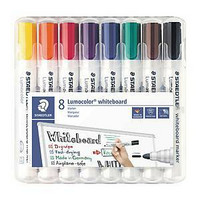 Staedtler Lumocolor 351 valkotaulukynä pyöreä 2mm, värilajitelma, 1 kpl=8 kynää