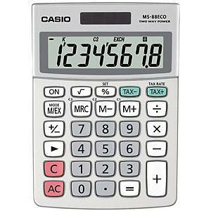 Casio MS-88ECO pöytälaskin 8 numeron näyttö