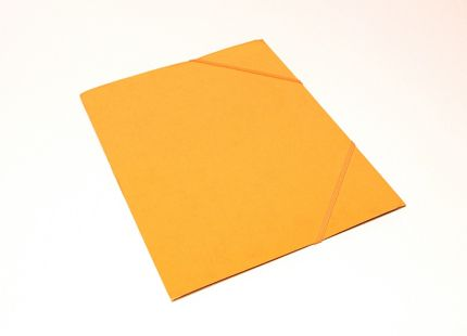 Kulmalukkokansio läpällinen A4 kartonki keltainen