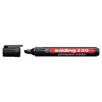 Edding 330 huopakynä viisto 1-5mm permanent musta 10kpl