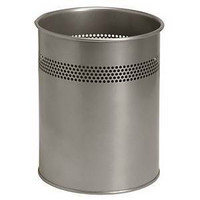 Metallinen roska-astia 14,7L hopea