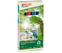 Merkintäkynä Edding 21 EcoLine 1,5-3mm värilajitelma 4-värisarja