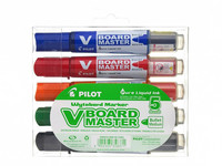 Valkotaulukynä Pilot V-Board medium värilajitelma 5kpl