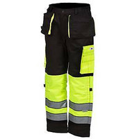 Huomioriipputaskuhousut neonkeltainen/musta Priha 4132 koko 52
