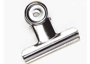 Metallinen paperipuristin 60mm 12kpl