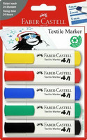 Tekstiilikynä riippupakattu, 5 väriä/sarja