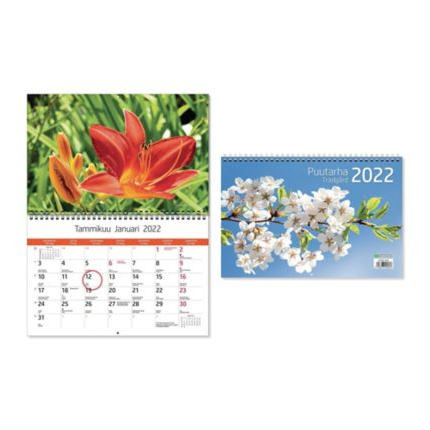 Puutarha seinäkalenteri 2022 300 x 400 mm