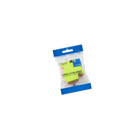 Viestilappu nuoli 67x68 mm, 4 eri neonväriä yht. 200 arkkia