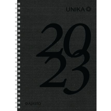 Unika 2023 vuosipaketti musta 148 x 210mm