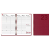 EkoViikkomuistio 2023 viikkokalenteri punainen 148 × 210mm