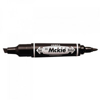 Merkintätussi Zebra McKie permanent marker viisto 4-6mm ja pyöreä 1mm kärki musta