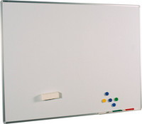 Emaloitu magneettinen valkotaulu 90 x 120 cm