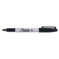 Sharpie Fine huopakynä pyöreä 1mm permanent musta 12kpl