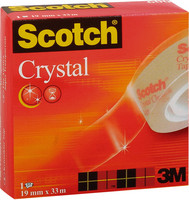 Scotch 600 Crystal teippi, 19mm x 33m, 8kpl